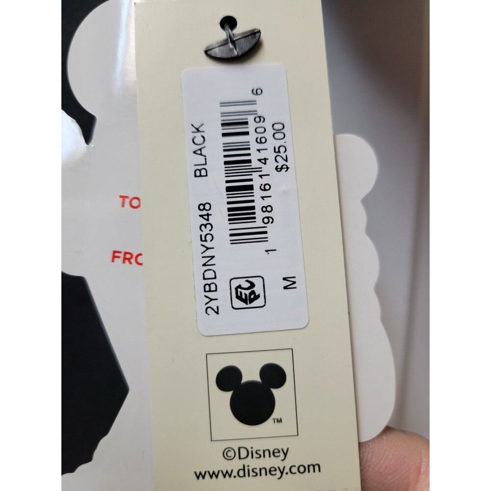 Disney Minnie Mouse Junior Girls Looking Extra Fly T-Shirt Black Size M - NEW - Picture 5 of 7